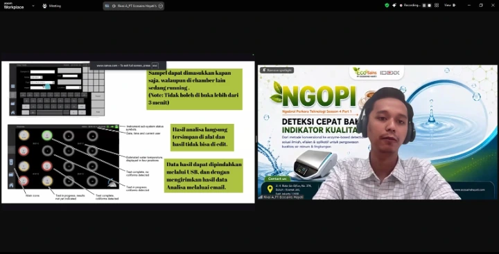 Sesi Materi 2- Pengujian mikroba air menggunakan Idexx Tecta