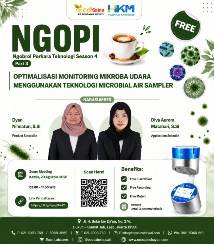 🎙️ NGOPI – Ngobrol Perkara Teknologi Season 4 | Part 3 Tema: "Optimalisasi Monitoring Mikroba Udara Menggunakan Teknologi Microbial Air Sampler"